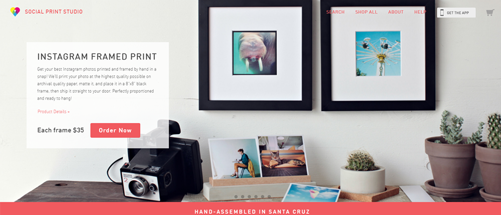 instagram marketing tools - social print studio