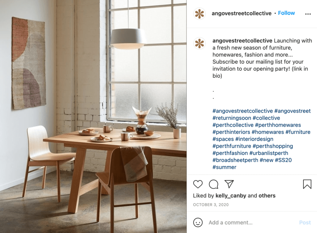 How to Write engaging Instagram Captions - Hopper Hq - example