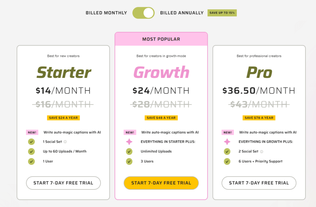 Planoly pricing