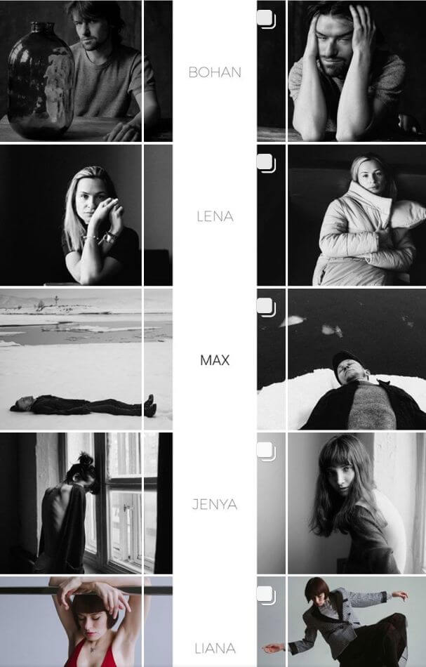 plan instagram feed - vertical alignment