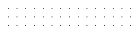 Black background with evenly spaced small gray dots arranged in horizontal rows.