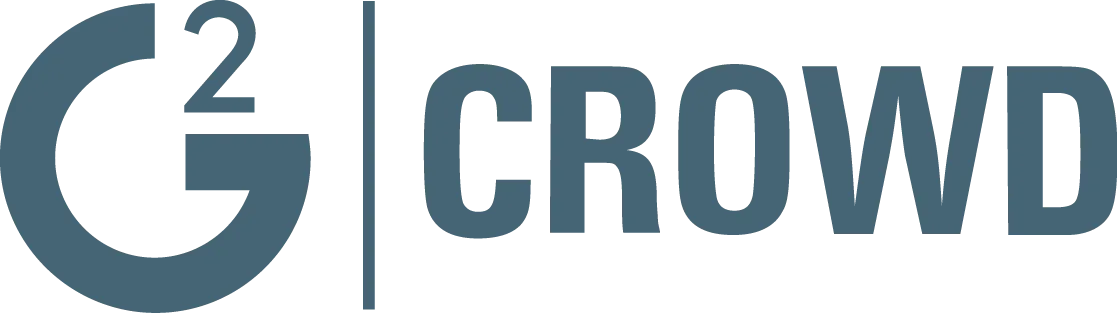 G2 Crowd logo with a stylized G and superscript 2 next to the word CROWD.