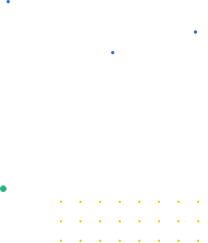 Abstract pattern of small colored squares and circles arranged in a grid with varying colors including blue, green, yellow, white, and pink on a black background.